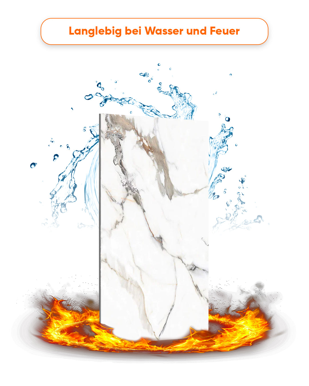 Marmoroptik Alternative zu Badfliese/Garden Of Eden V-04