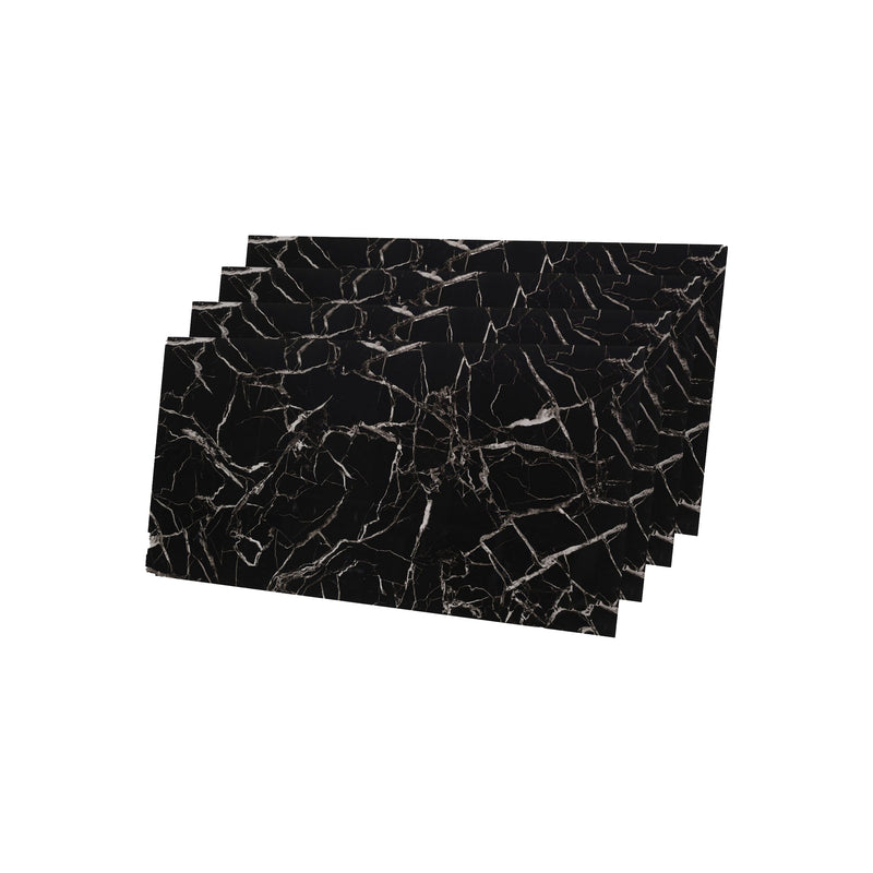 Marmoroptik Alternative zu Badfliese/Küchenfliese Black White 244x122 cm