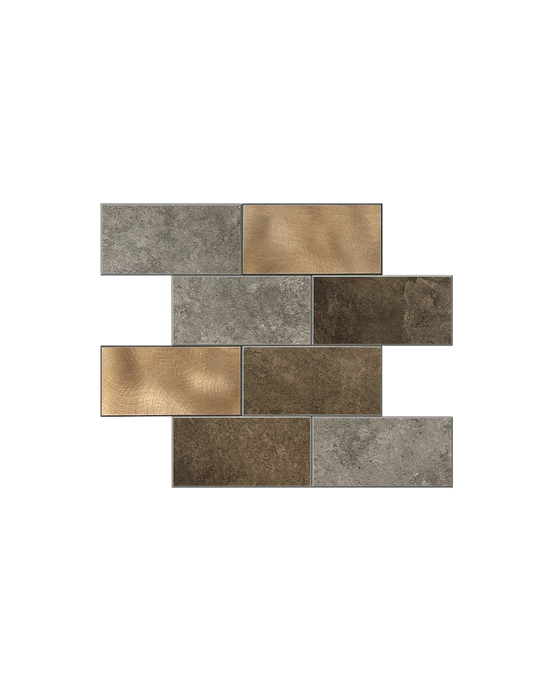 Mosaik-Wandfliesen, selbstklebende Wandfliesen | Mysterious Mosaics WJS-241