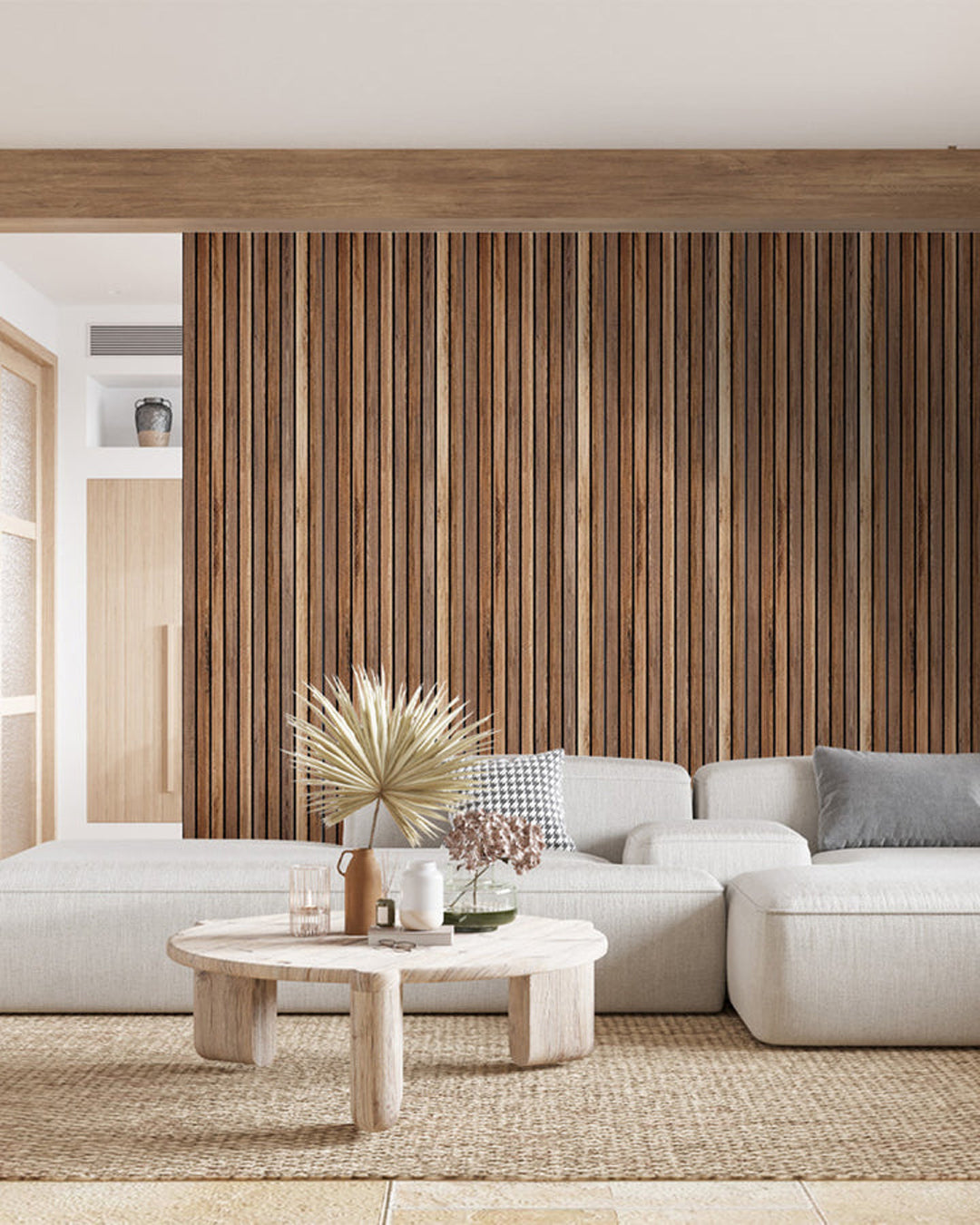 Holzleisten Wandpaneele 50x100 cm
