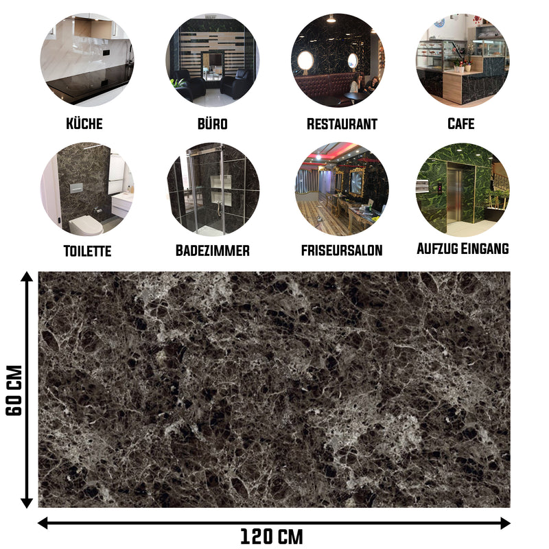 Marmoroptik Alternative zu Badfliese/Küchenfliese Emperador Dark