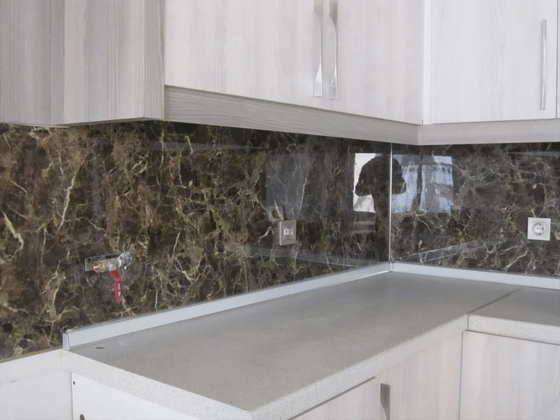Marble Look Alternative Bathroom Tile/Kitchen Tile Emperador Dark 244x122 cm