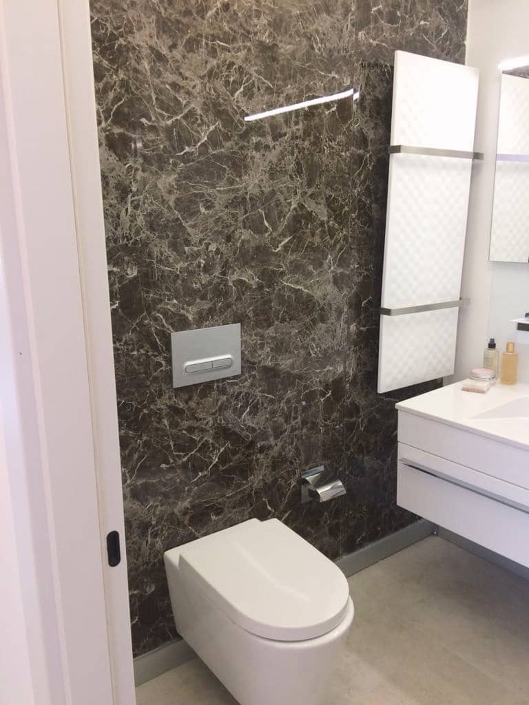 Marble Look Alternative Bathroom Tile/Kitchen Tile Emperador Dark 244x122 cm