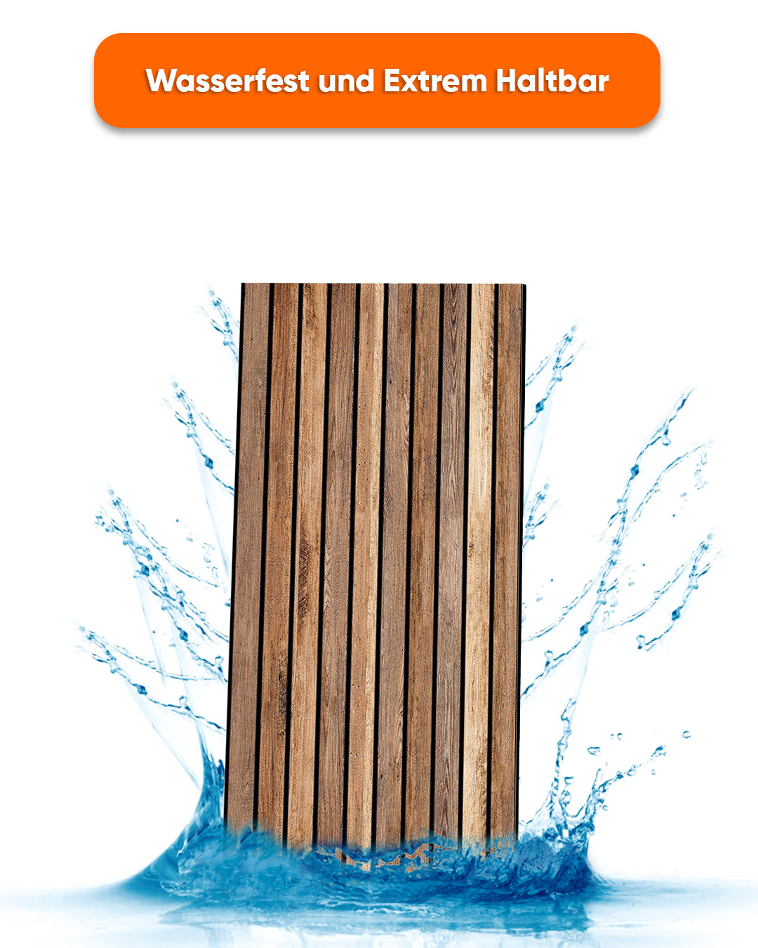 Panelen met houtstriplook Artikel: Donker hout AP-02 Wandbekleding