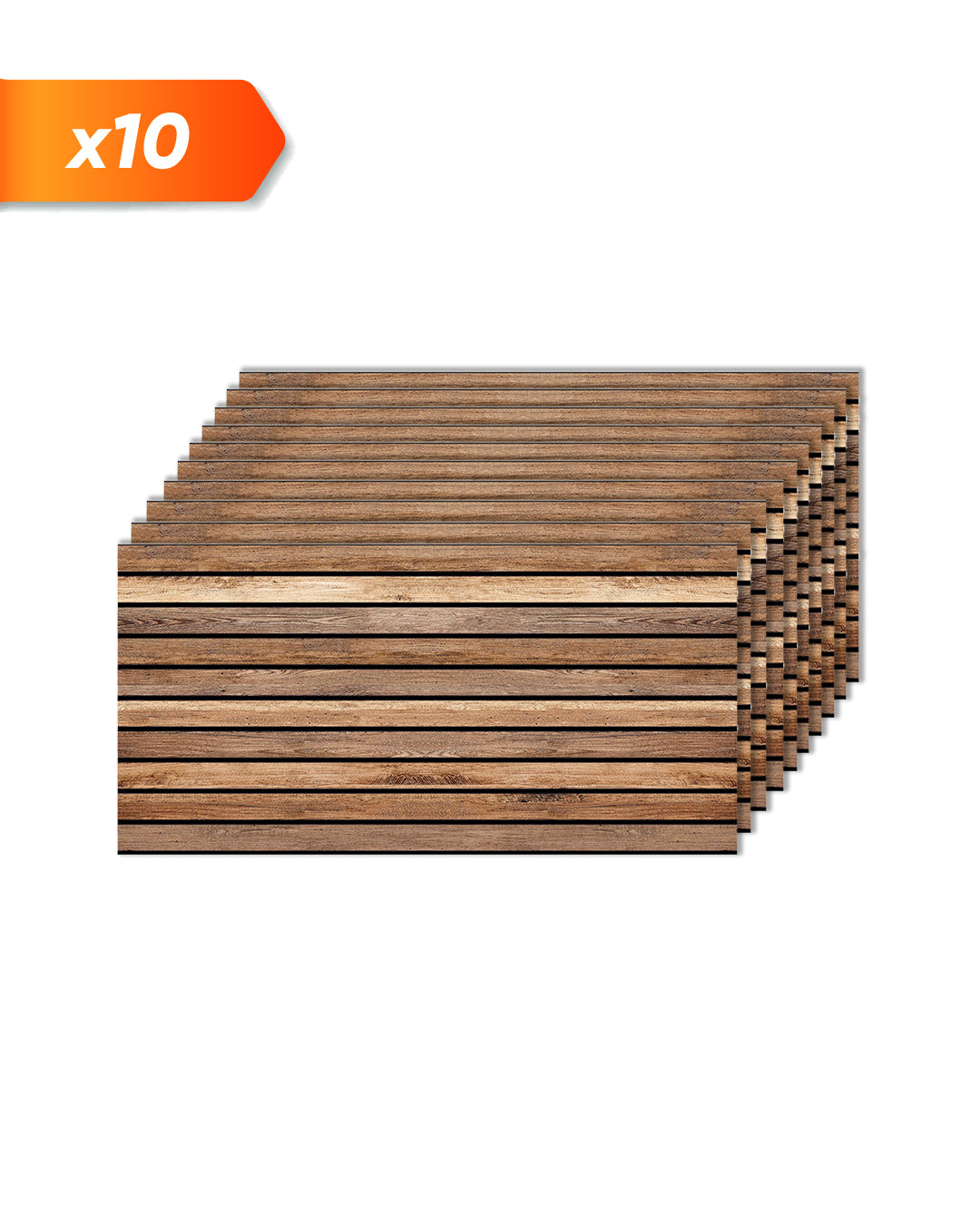 Panelen met houtstriplook Artikel: Donker hout AP-02 Wandbekleding