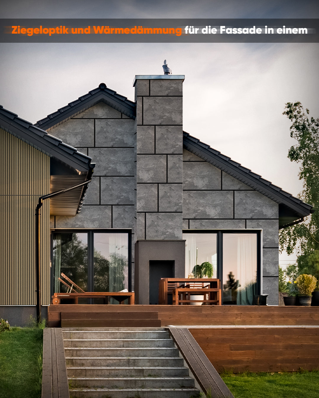 Wandverkleidung Betonoptik 50×100×2 cm | 3D Wandpaneele aus Styropor | Storm Grey Concrete AT-04