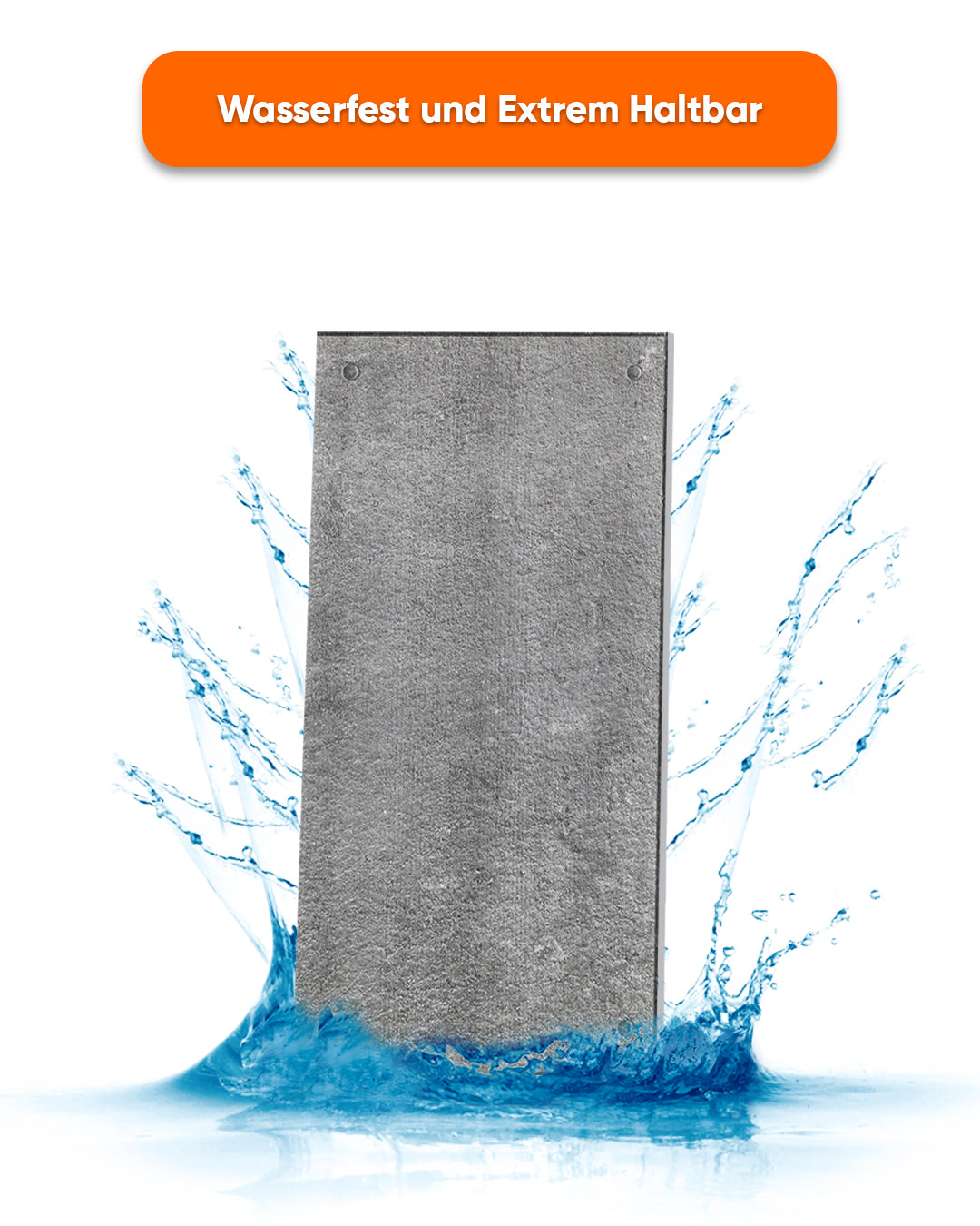 Wandverkleidung Betonoptik 50×100×2 cm | 3D Wandpaneele aus Styropor | Dark Concrete AT-17