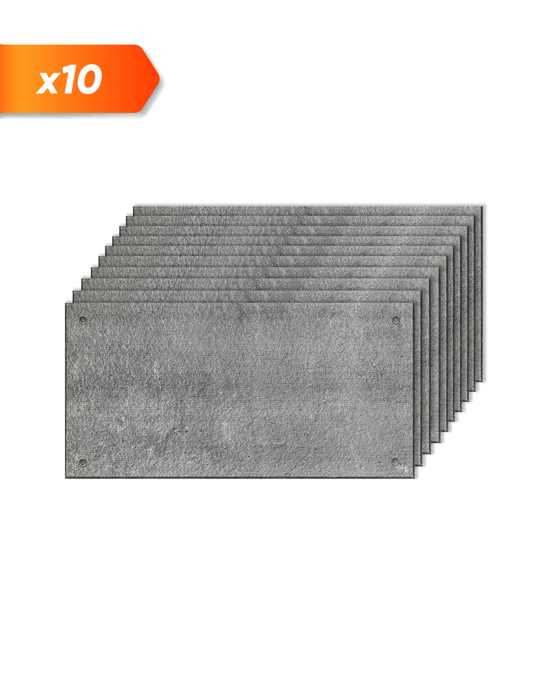 Wandverkleidung Betonoptik 50×100×2 cm | 3D Wandpaneele aus Styropor | Dark Concrete AT-17