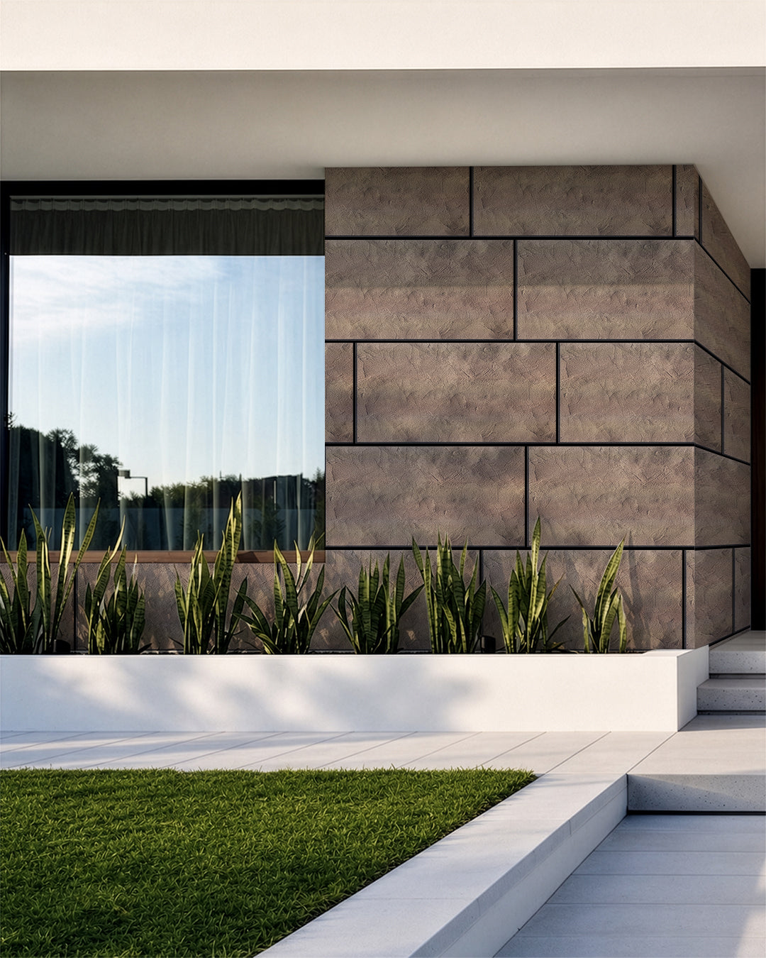 Wandverkleidung Betonoptik 50×100×2 cm | 3D Wandpaneele aus Styropor | Desert Concrete AT-25