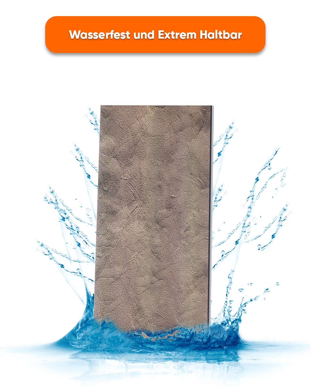 Wandverkleidung Betonoptik 50×100×2 cm | 3D Wandpaneele aus Styropor | Desert Concrete AT-25