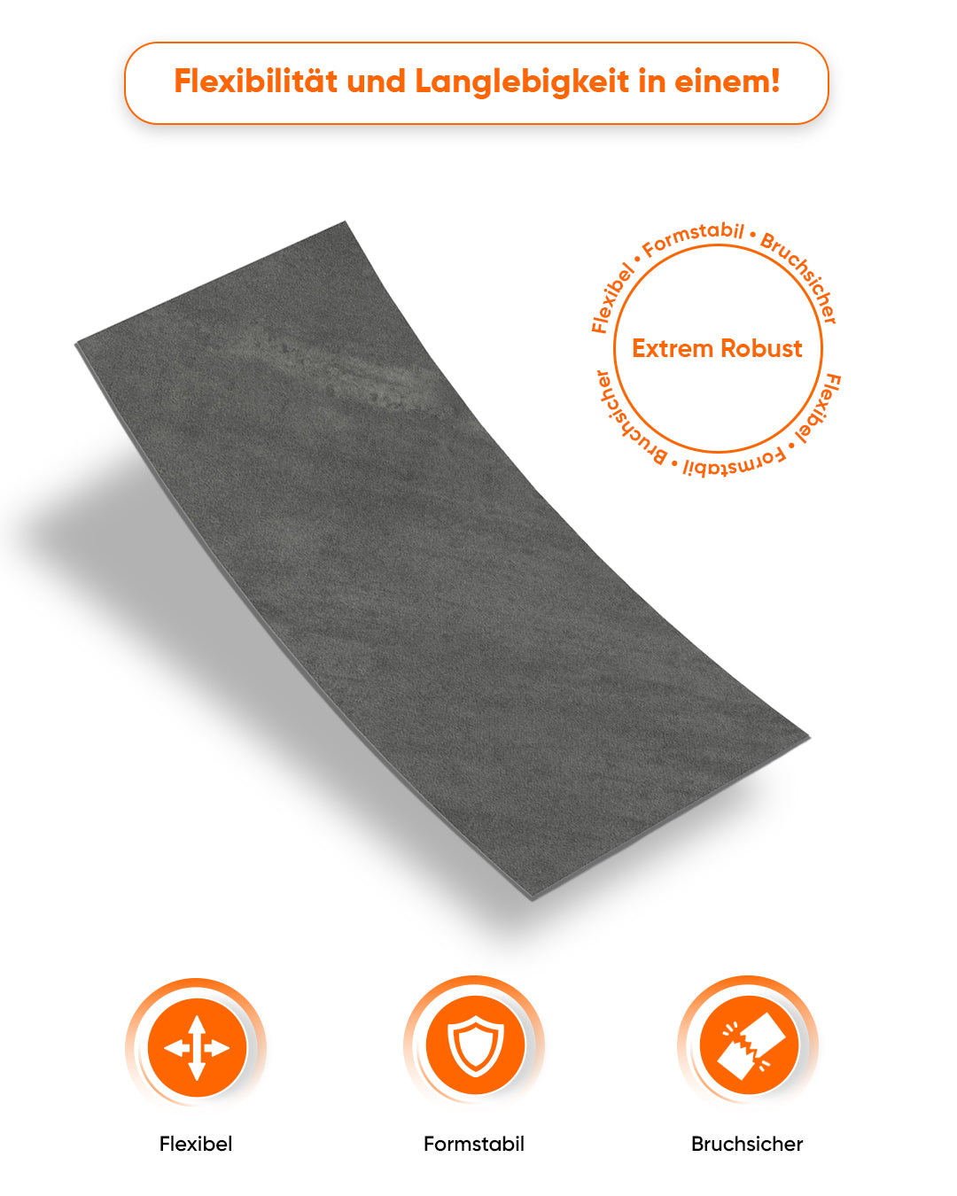 Wandpaneele in Betonoptik Alternative zu Badfliese/Küchenfliese Iron Hand