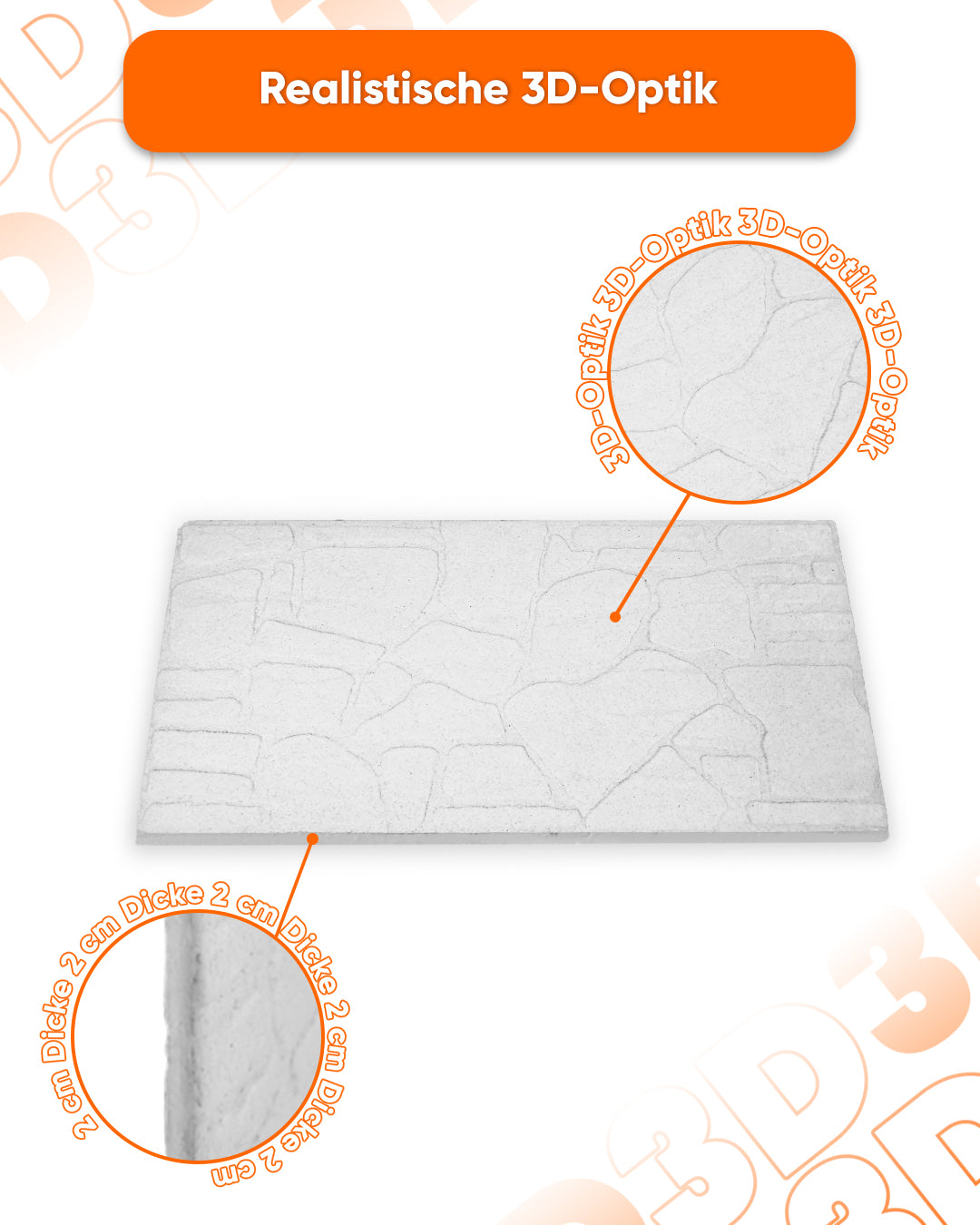 Backyard Item: K-04 Mixed Stone Effect Panel 