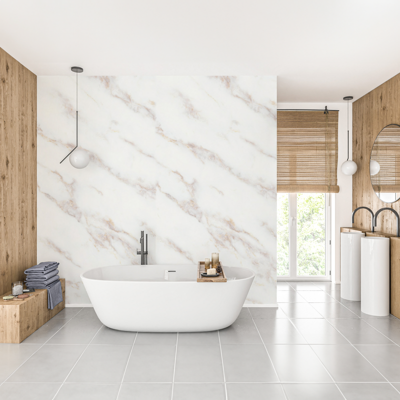 Marble look alternative to bathroom tile/kitchen tile Ice Berg Beige