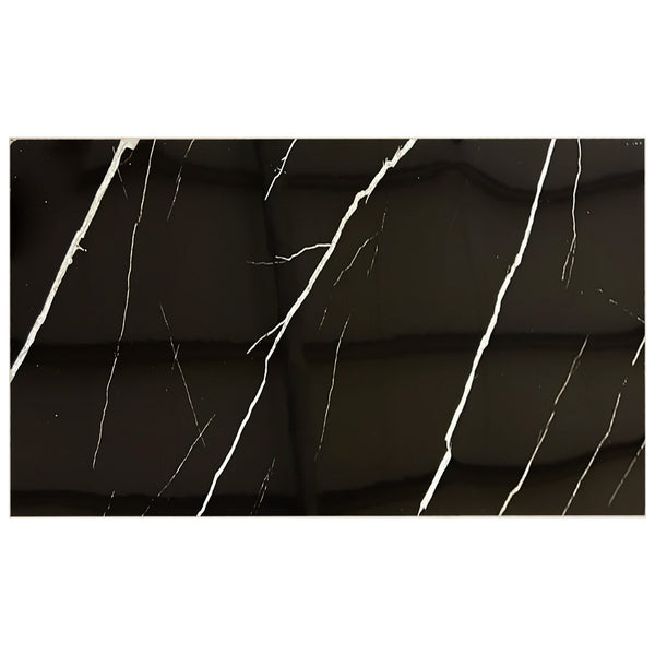 Marble Look Bathroom Tile Alternative/Black Lightning UV-02 120x60CM