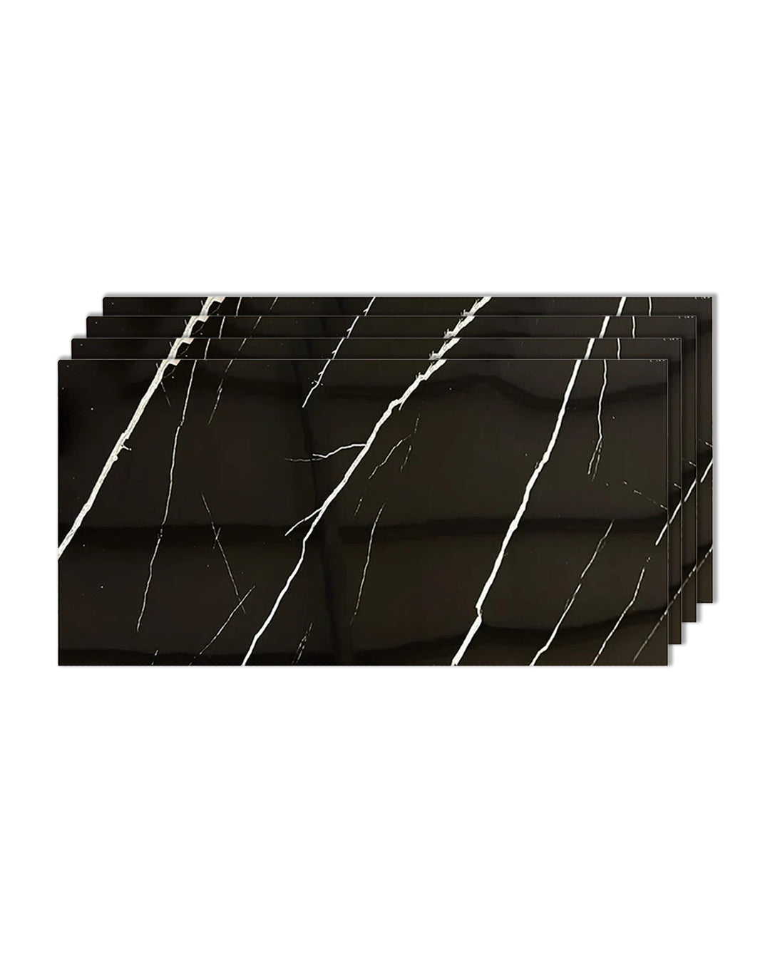 Marmoroptik Alternative zu Badfliese/Black Lightning V-01 122x244 cm