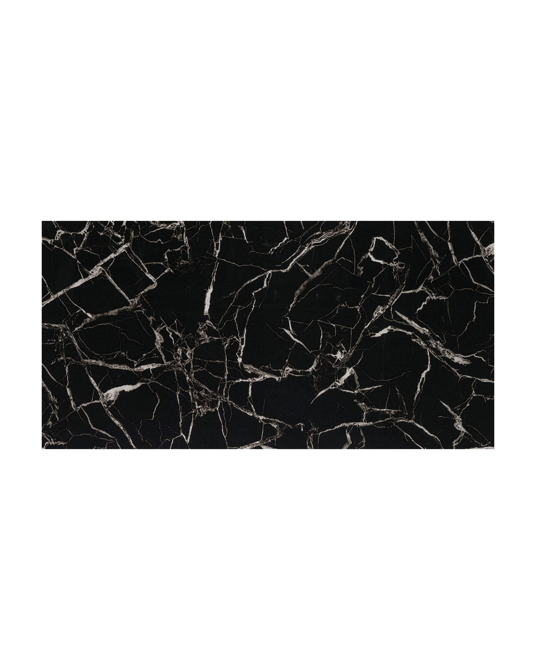 Wandpaneele Marmoroptik 122x244 cm | PVC Marmor Wandverkleidung | Black White mit elegantem Design und spiralförmigen Marmorierung