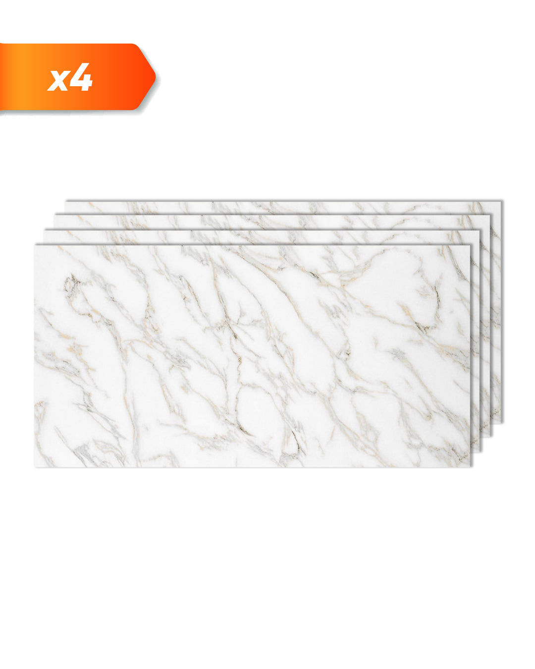 Marmerlook alternatief voor badkamertegels/keukentegels Calacada 122x244 cm 