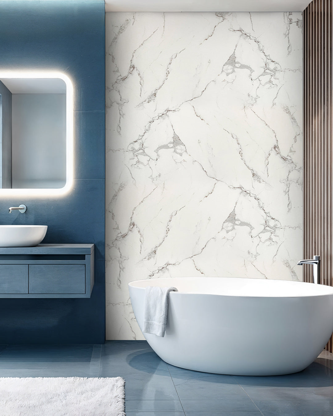 Marble look alternative to bathroom tiles/kitchen tiles Carrara