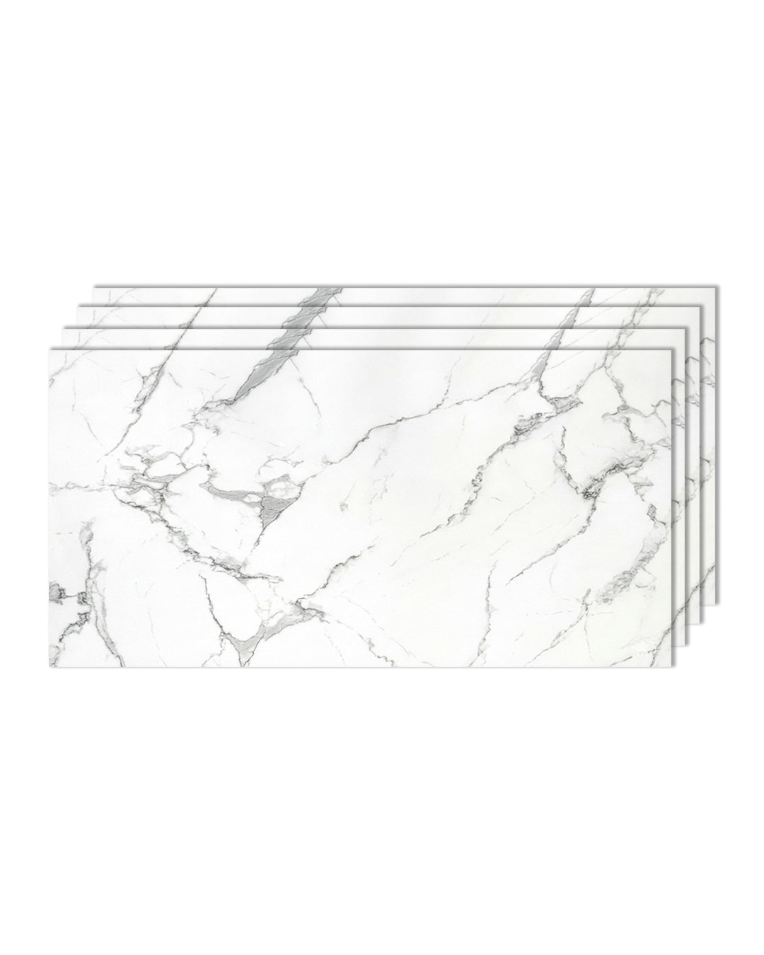 Wandpaneele Marmoroptik 60x120 cm | PVC Marmor Wandverkleidung | Carrara