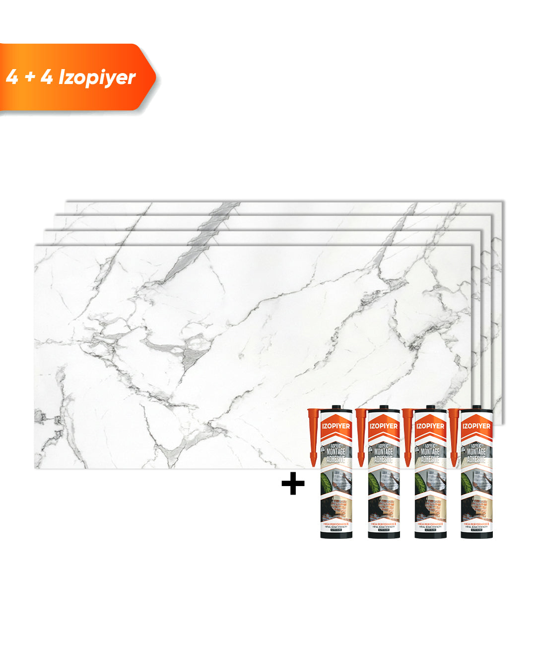 Wandpaneele Marmoroptik 60x120 cm | PVC Marmor Wandverkleidung | Carrara