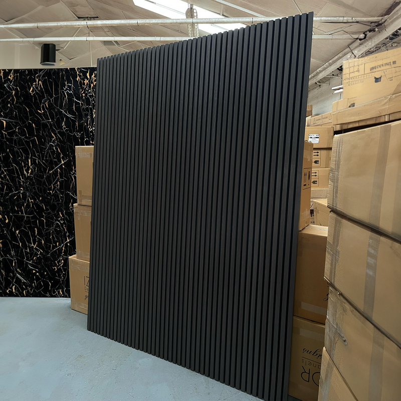Dark Wood Acoustic Wood Wall Panels