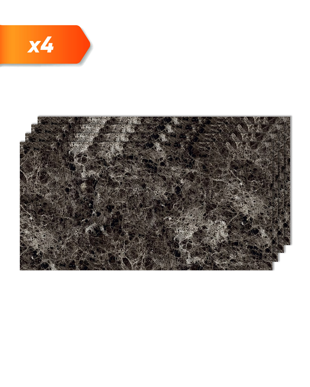 Marmerlook alternatief voor badkamertegels/keukentegels Emperador Dark 122x244 cm 