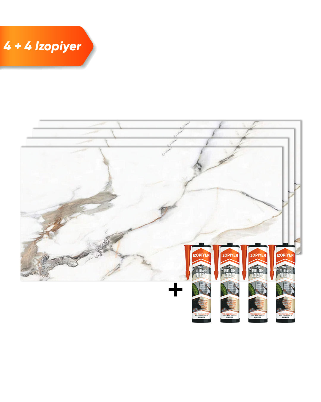 Wandpaneele Marmoroptik 60x120 cm | PVC Marmor Wandverkleidung | Garden Of Eden V-04