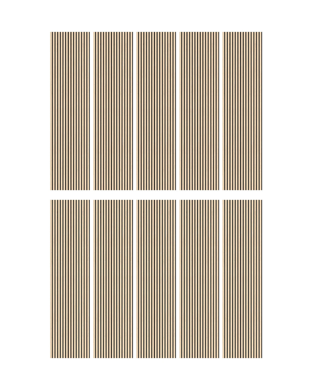 Akoestische wandpanelen van Golden Oak hout
