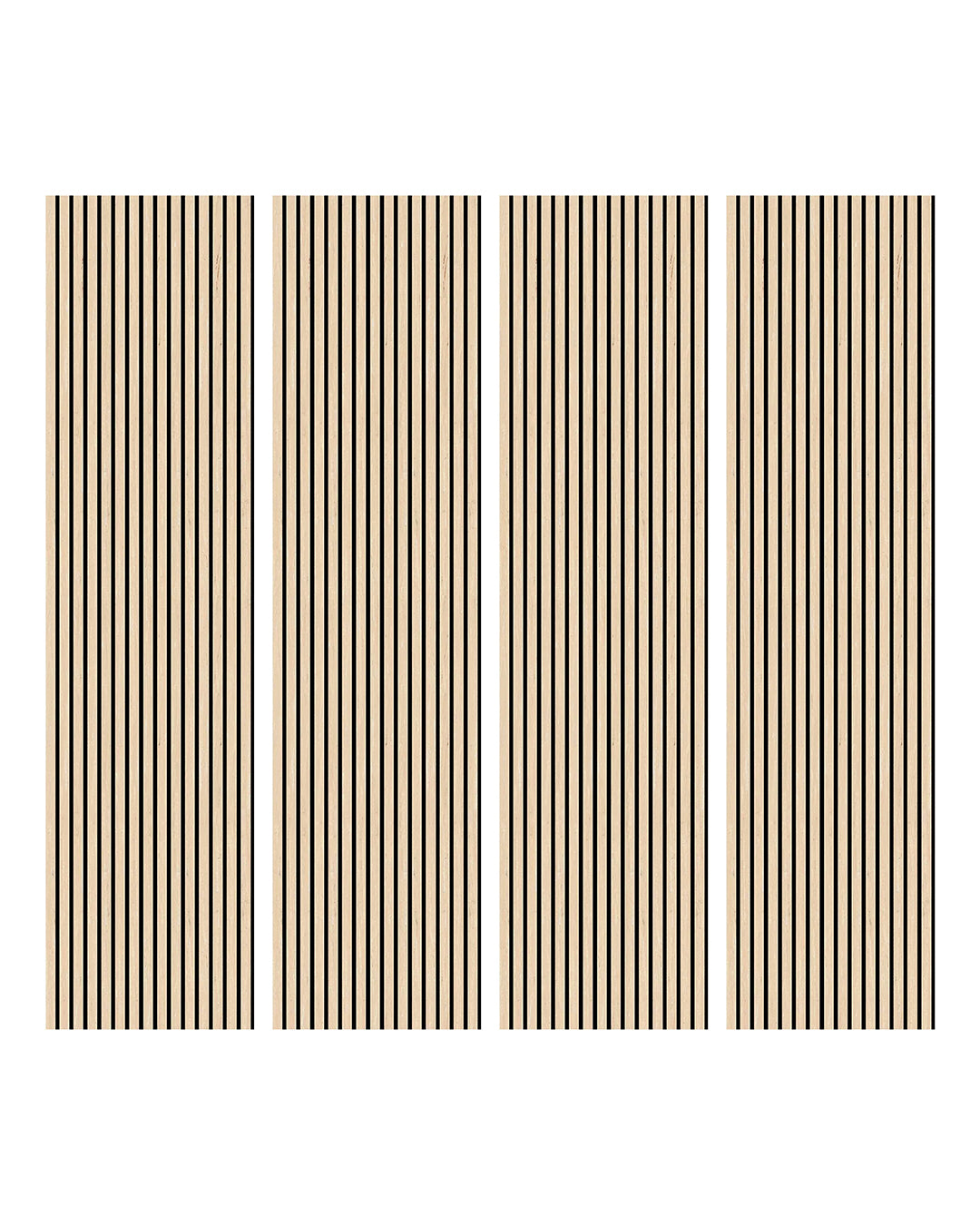 Akoestische wandpanelen van Golden Oak hout