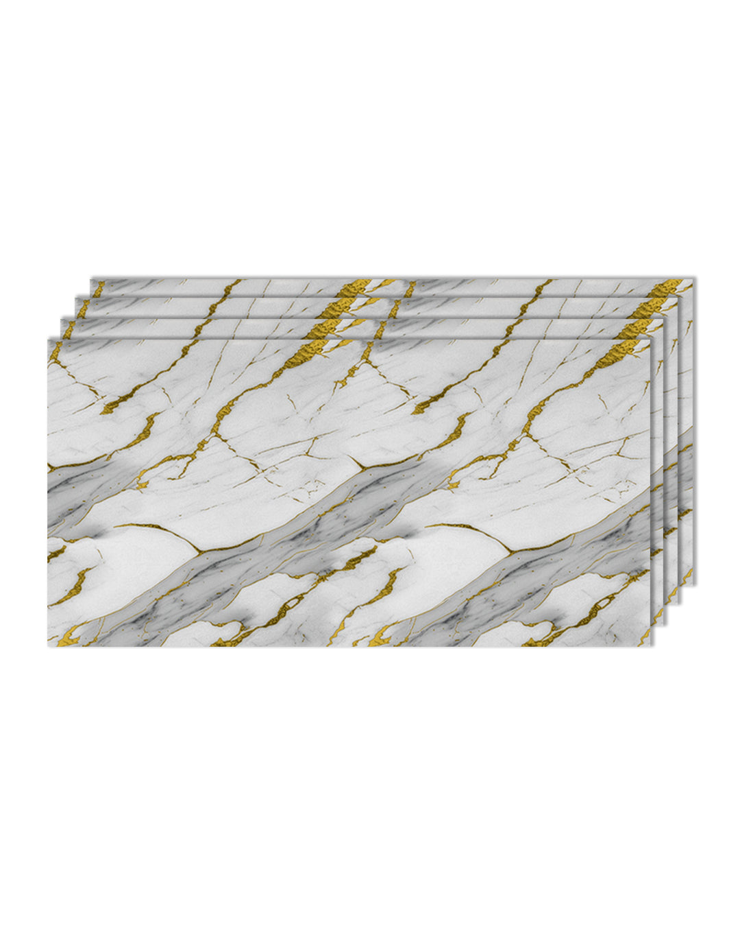 Wandpaneele Marmoroptik 122x260 cm in elegantem Design mit goldenen Adern, PVC Marmor Wandverkleidung.
