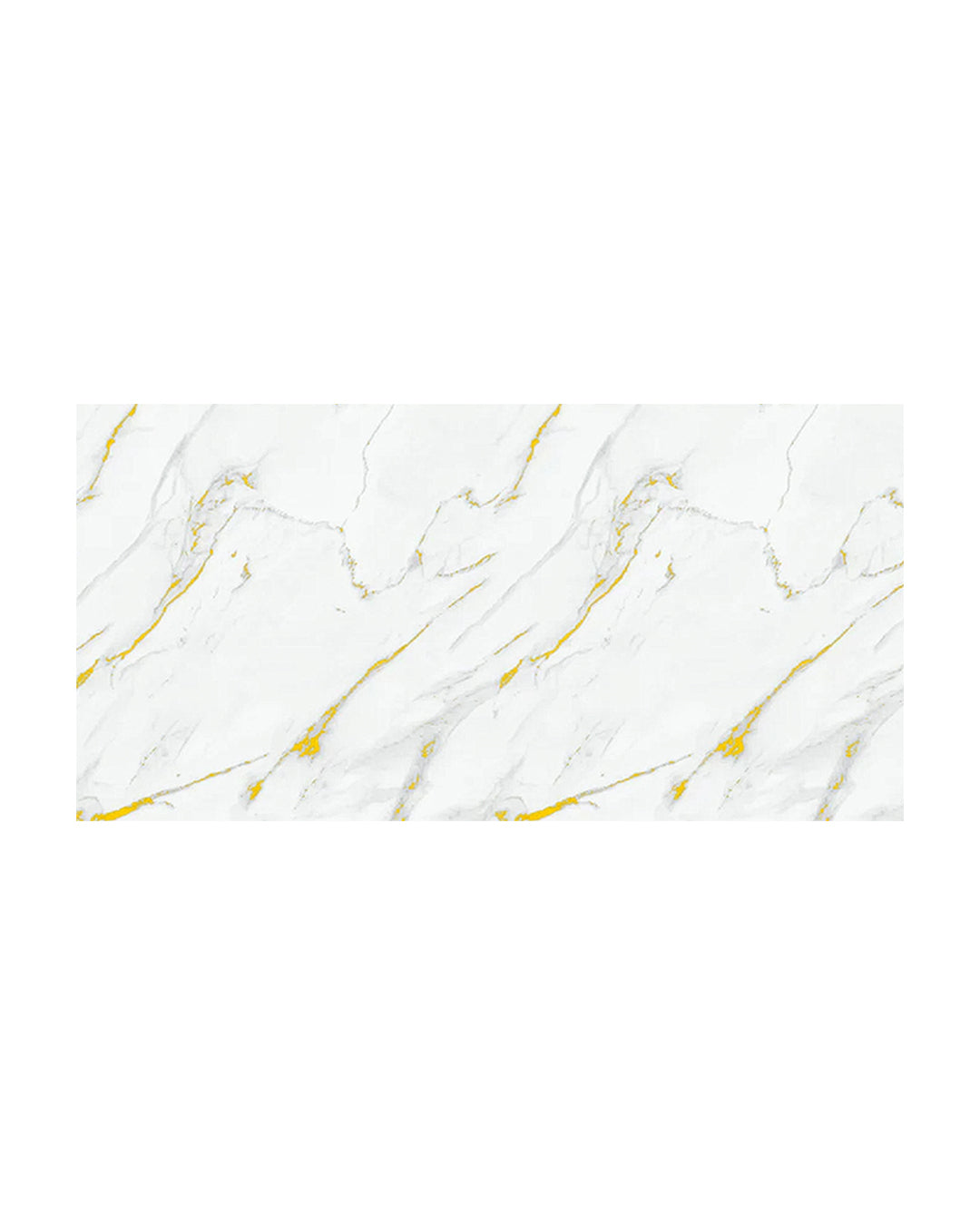 Wandpaneele Marmoroptik 122x244 cm mit goldenen Adern und glänzender Oberfläche