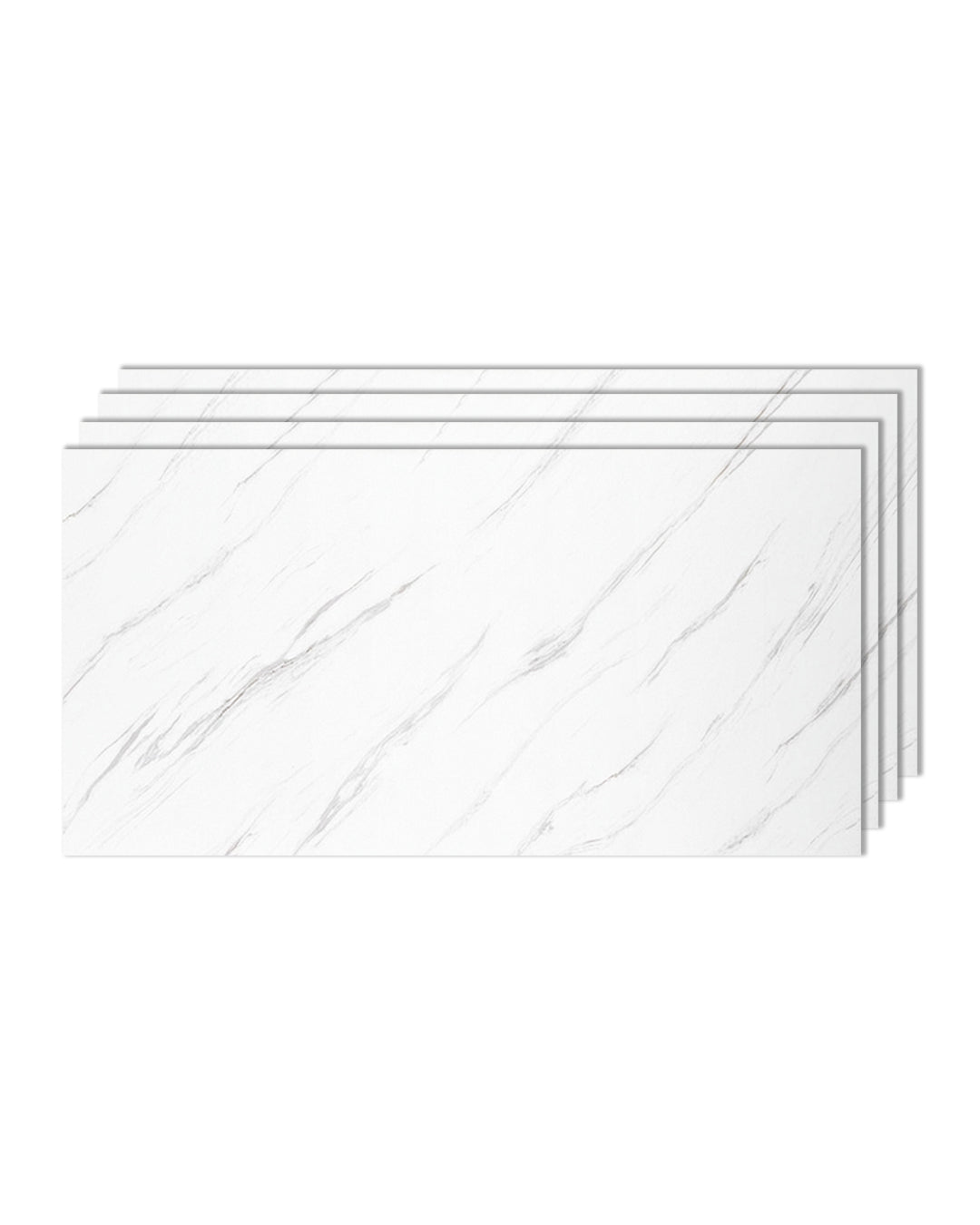 Wandpaneele Marmoroptik 60x120 cm | PVC Marmor Wandverkleidung | Ice Berg Grey