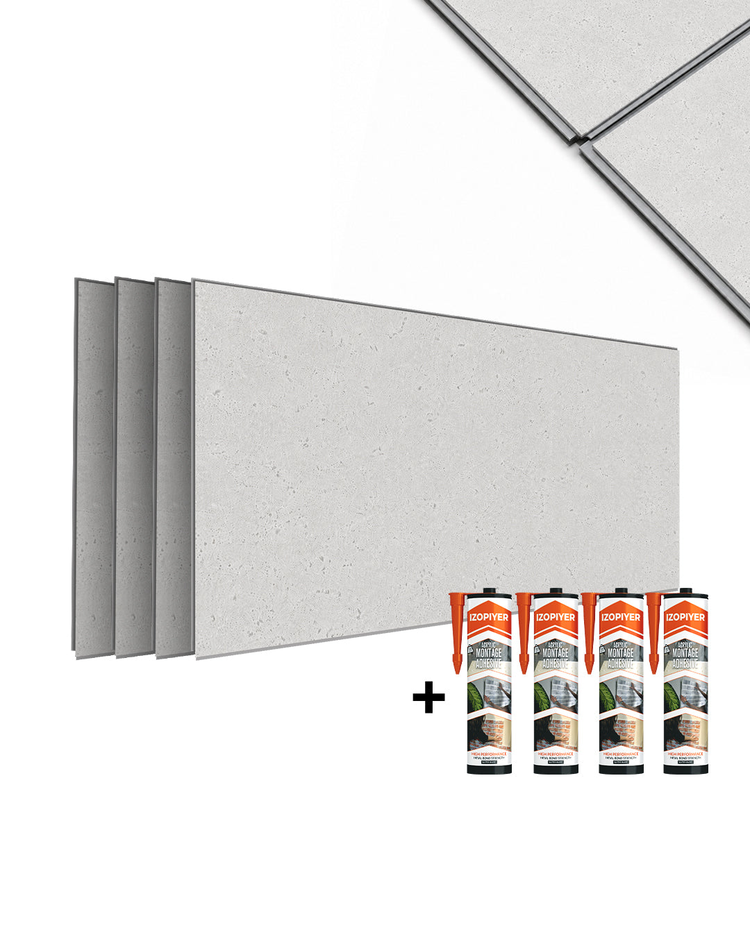 SPC Wandpaneel 60x120 cm mit Kleber, ideale wandverkleidung für stilvolle und funktionale Innenräume.