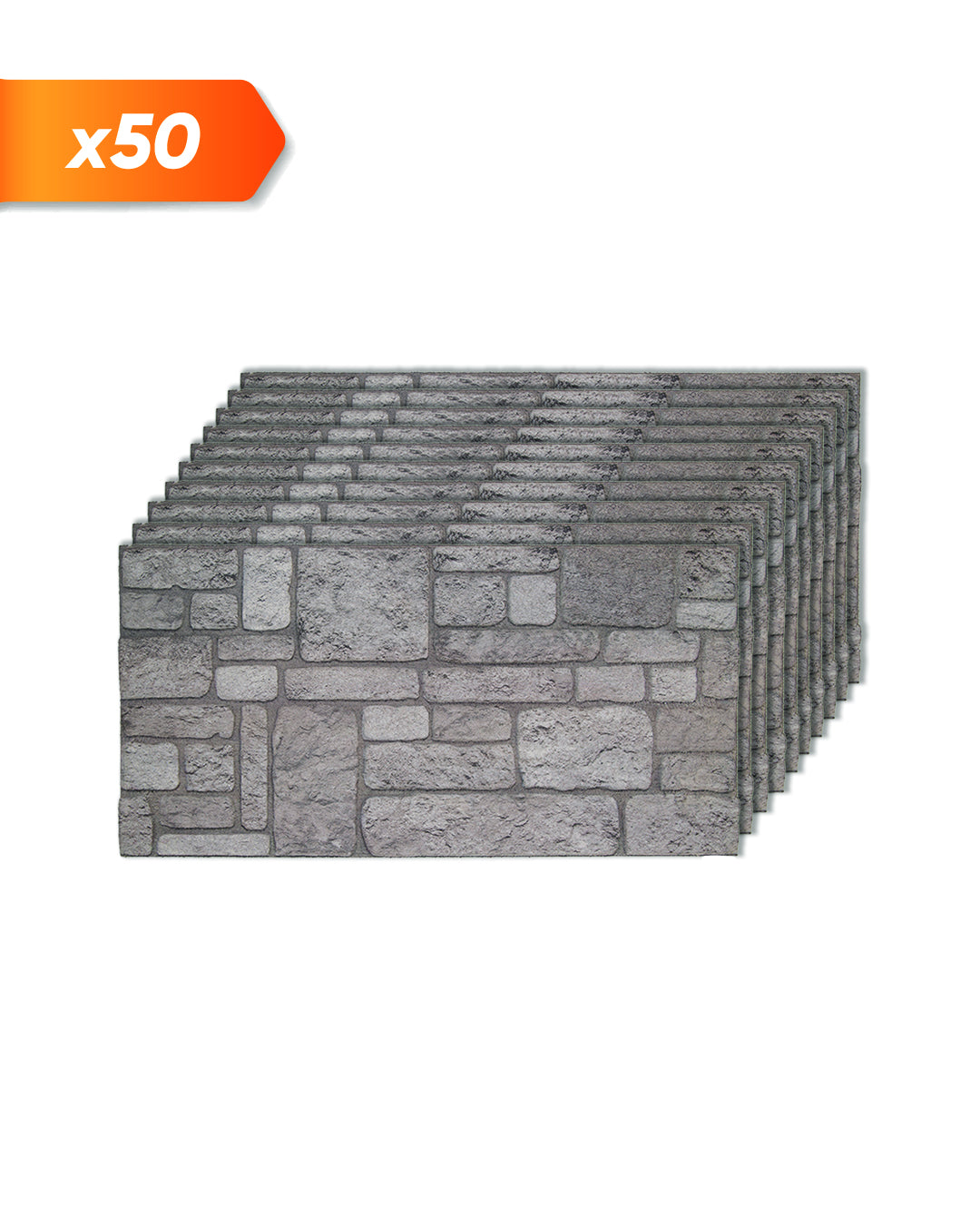 Achtertuinartikel: K-04 paneel met gemengde steenlook