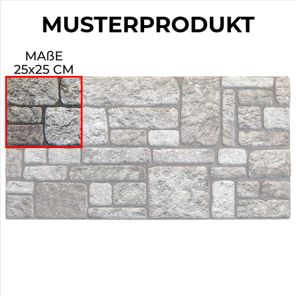 Sample Product 25x25 cm K-04 Backyard Article Mixed Stone Look Panel