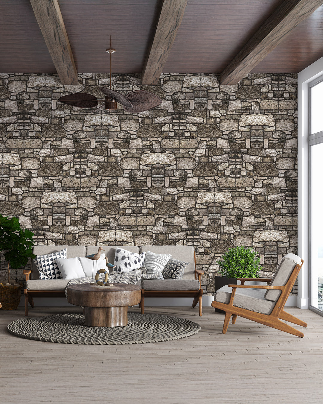 Backyard Item: K-04 Mixed Stone Effect Panel 