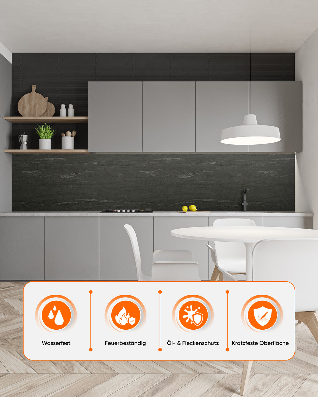 SPC Wandpaneel Dunkelgrau 60x120 cm – Kohleschwarz