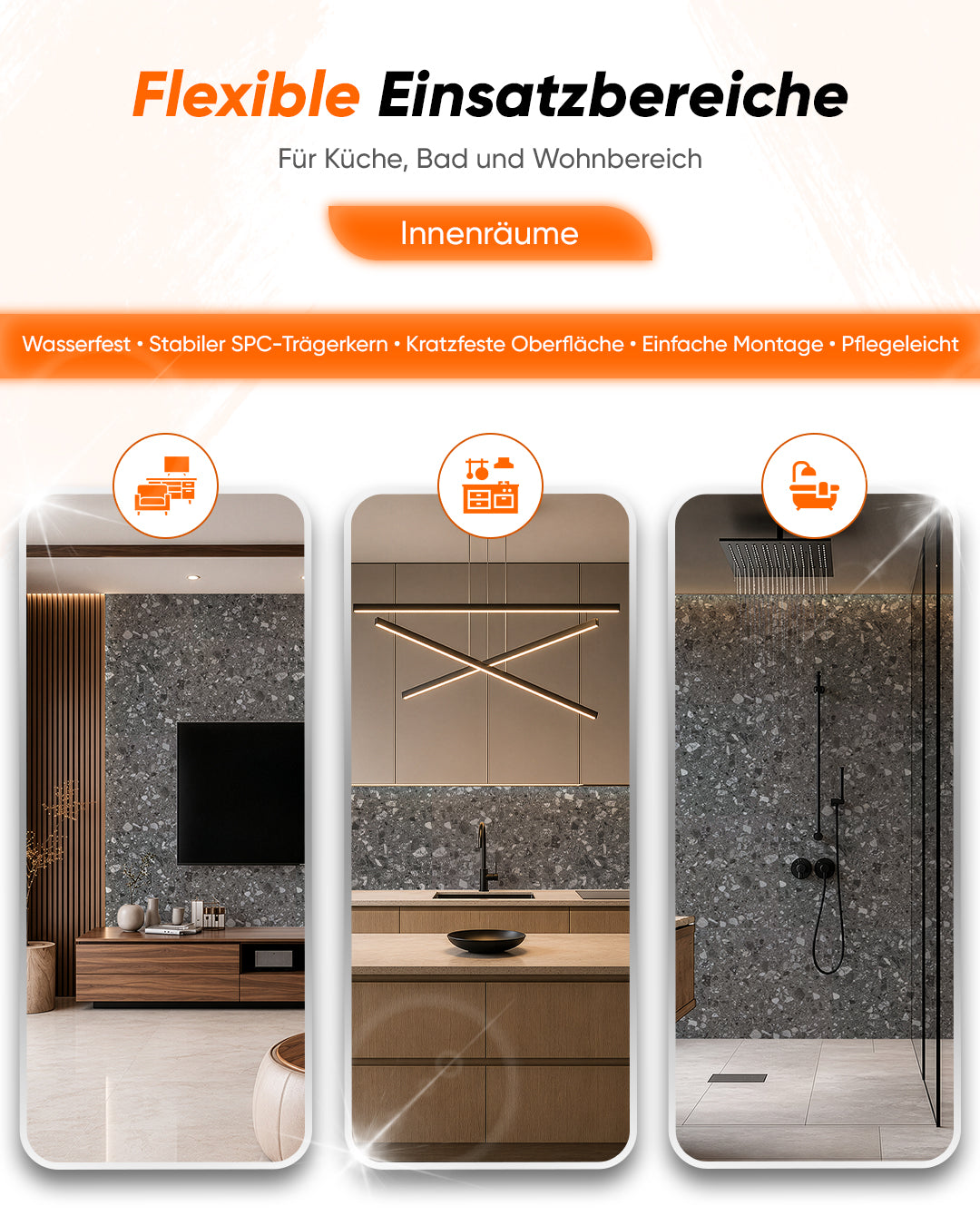 SPC Wandpaneel 60x120 cm | Wasserdichte Wandverkleidung | Pure Terrain