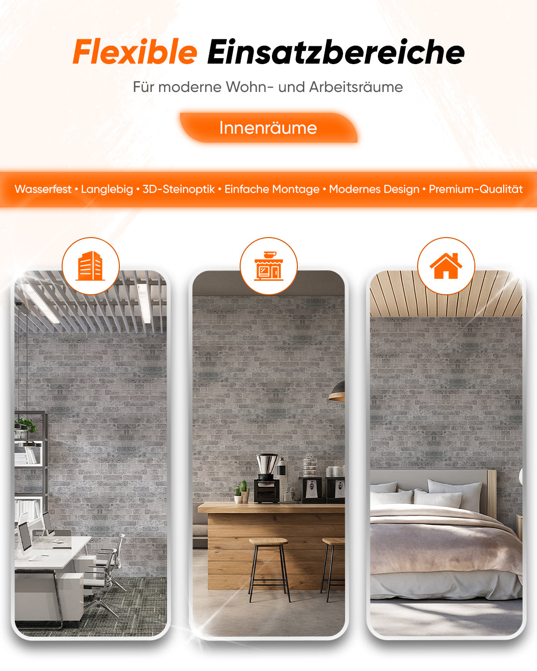 White Grey L-1702 – Wandverkleidung Steinoptik | 3D Wandpaneele aus Styropor