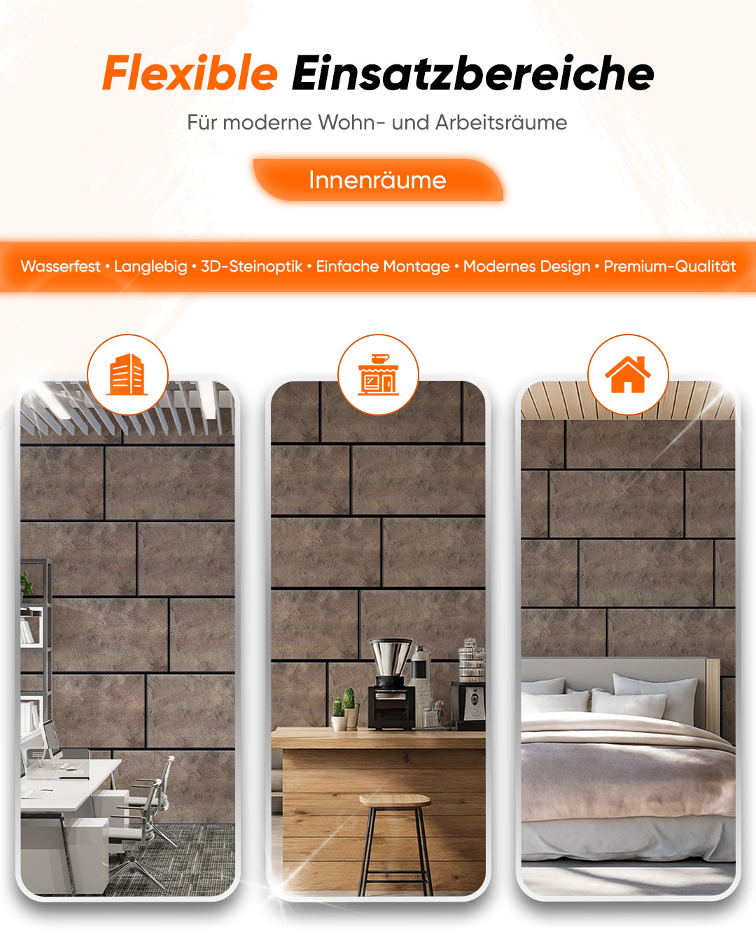 Wandverkleidung Betonoptik 50×100×2 cm | 3D Wandpaneele aus Styropor | Desert Concrete AT-25