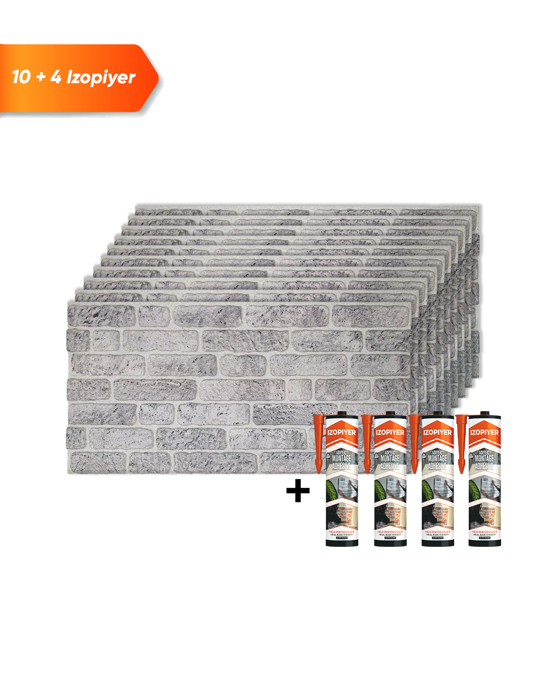 White Grey L-1702 – Wandverkleidung Steinoptik | 3D Wandpaneele aus Styropor