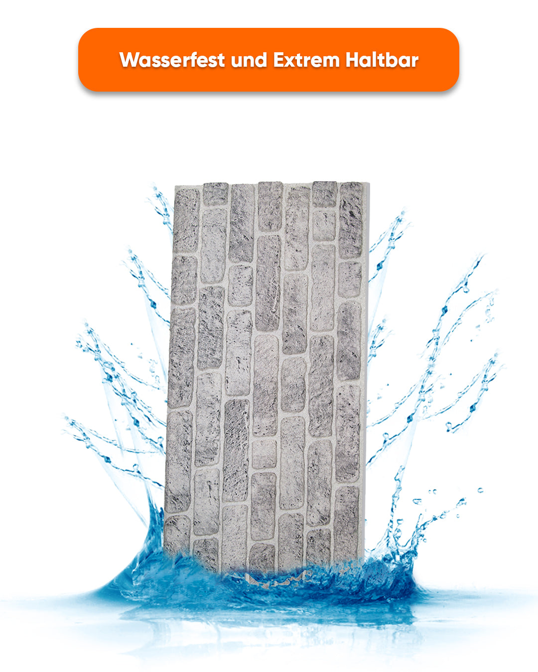 White Grey L-1702 – Wandverkleidung Steinoptik | 3D Wandpaneele aus Styropor