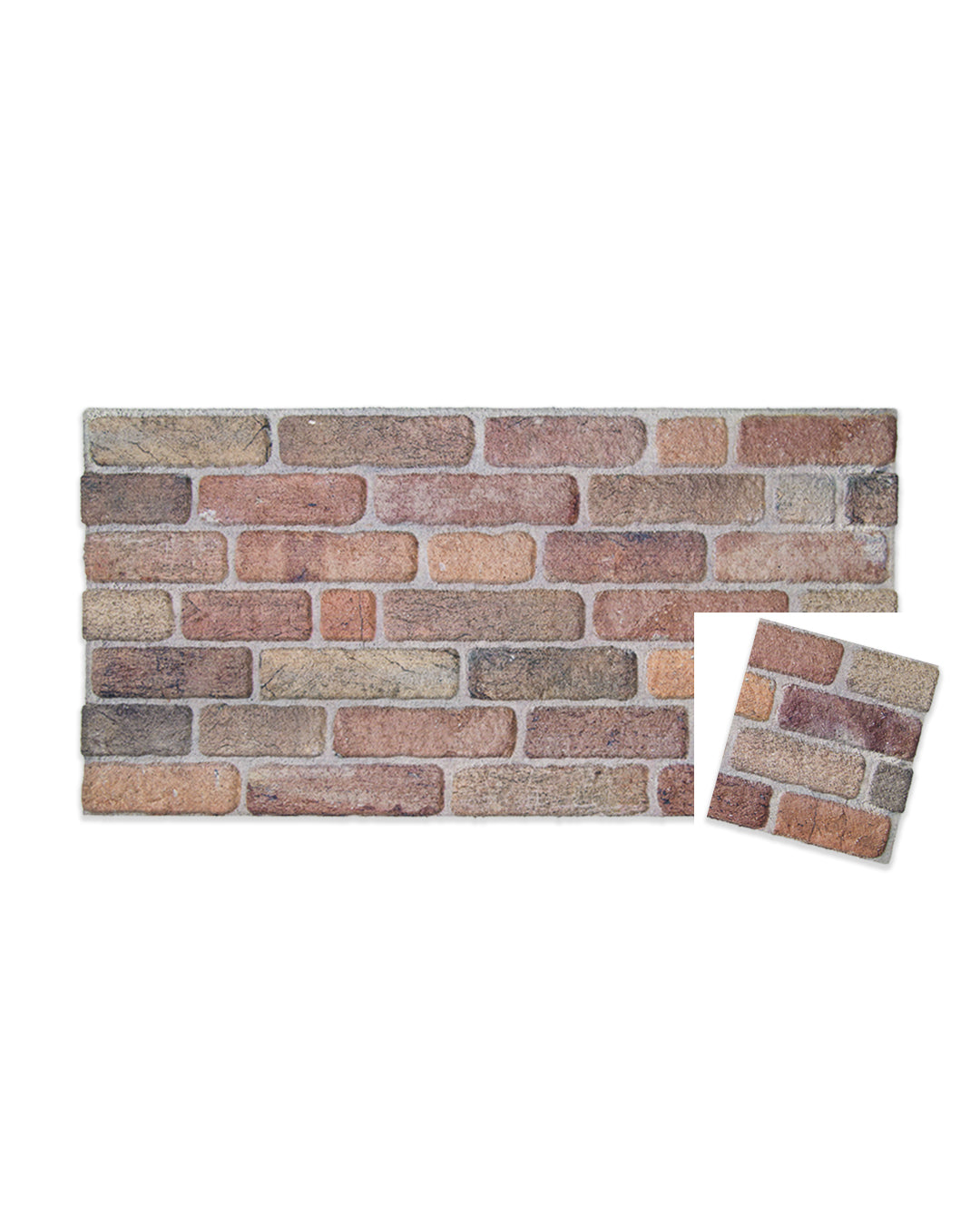 Wandverkleidung Steinoptik 50×100×2 cm | 3D Wandpaneele aus Styropor - Cross Town L-1713