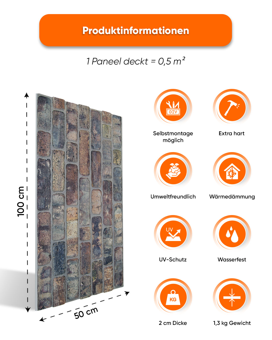 Old Road L-1806 – Wandverkleidung Steinoptik | 3D Wandpaneele aus Styropor