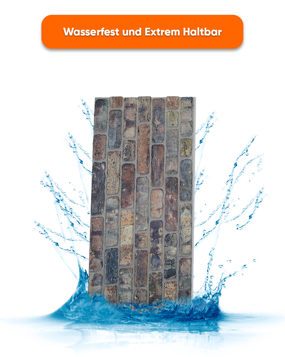 Wandverkleidung Steinoptik 50×100×2 cm | 3D Wandpaneele aus Styropor - Old Road L-1806