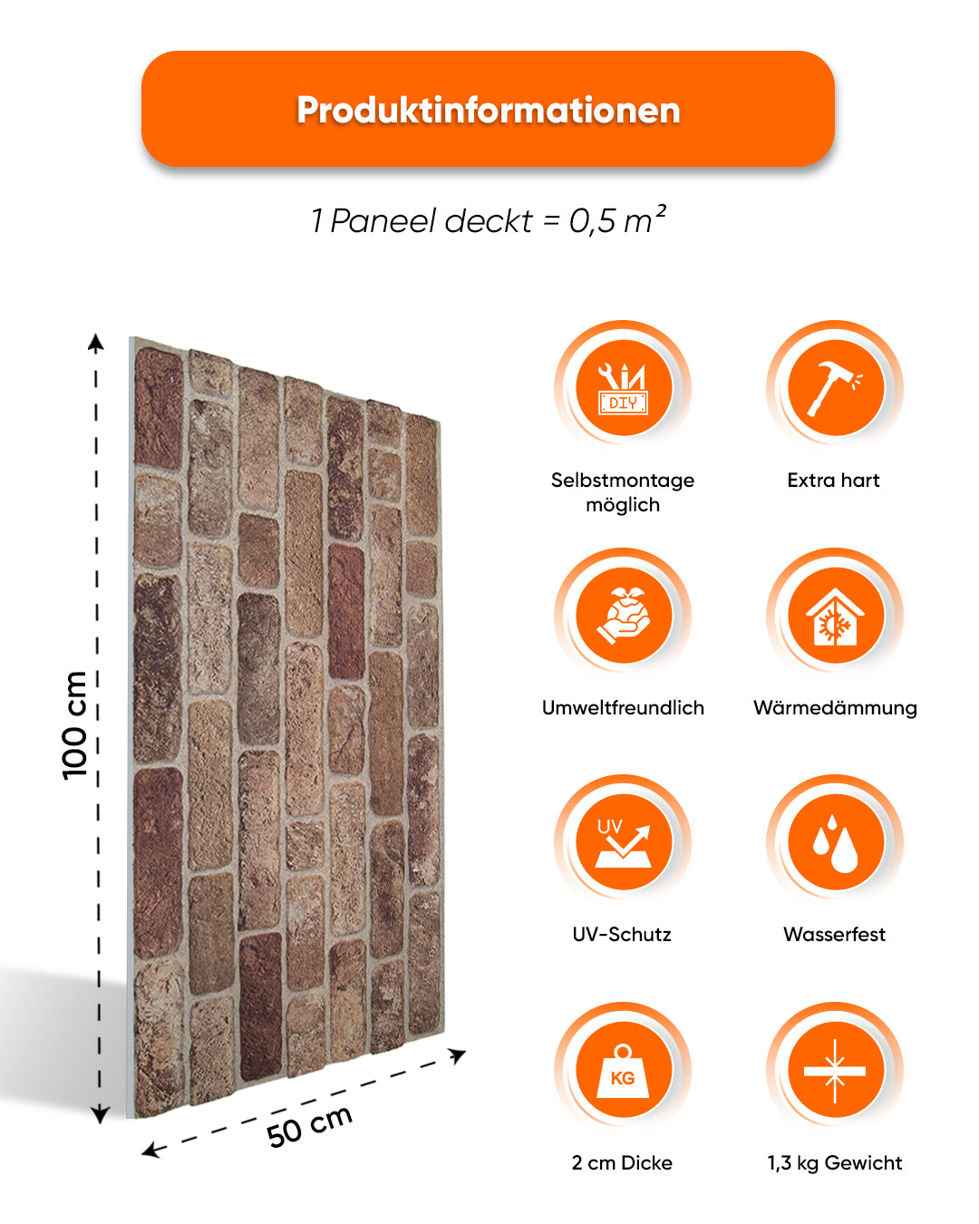 Farmhouse Style L-1901 – Wandverkleidung Steinoptik | 3D Wandpaneele aus Styropor