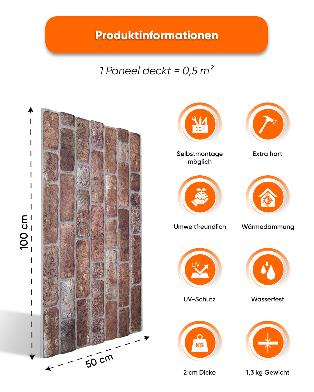 Old Castle L-1907 – Wandverkleidung Steinoptik | 3D Wandpaneele aus Styropor