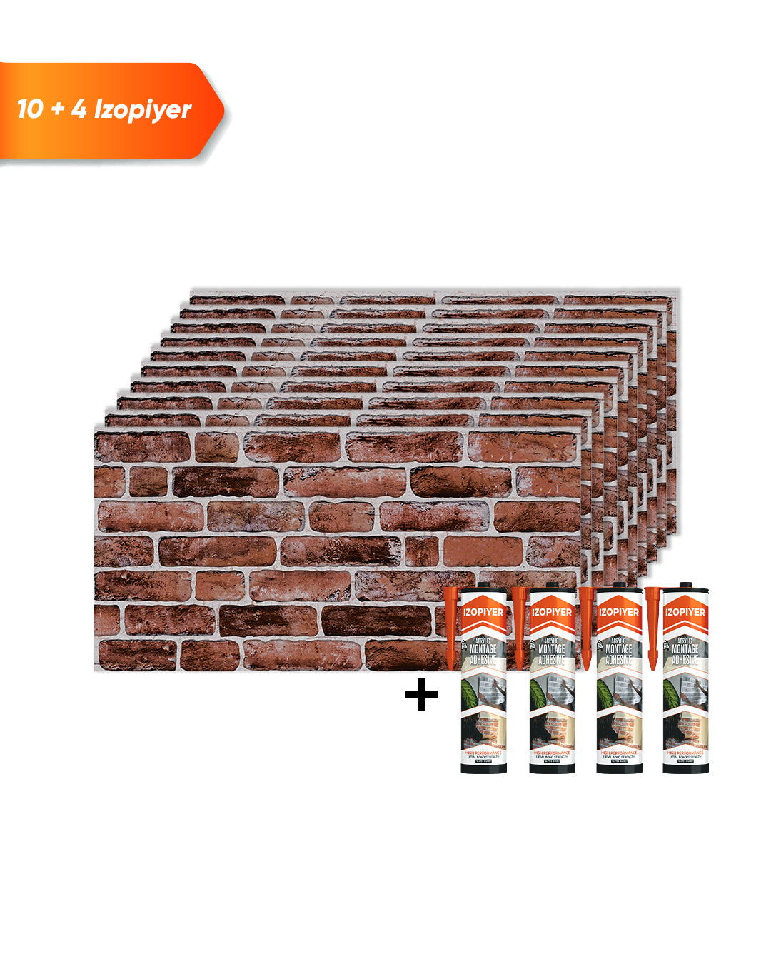 Wandverkleidung Steinoptik 50×100×2 cm | 3D Wandpaneele aus Styropor - Honey Coffee L-1919