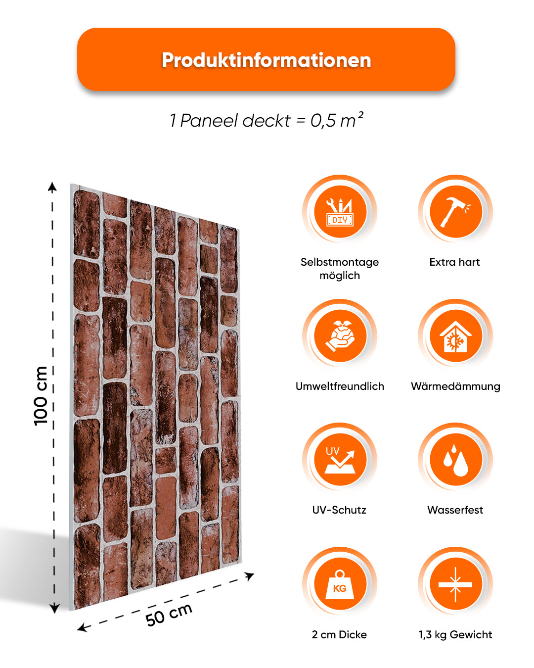 Honey Coffee L-1919 – Wandverkleidung Steinoptik | 3D Wandpaneele aus Styropor