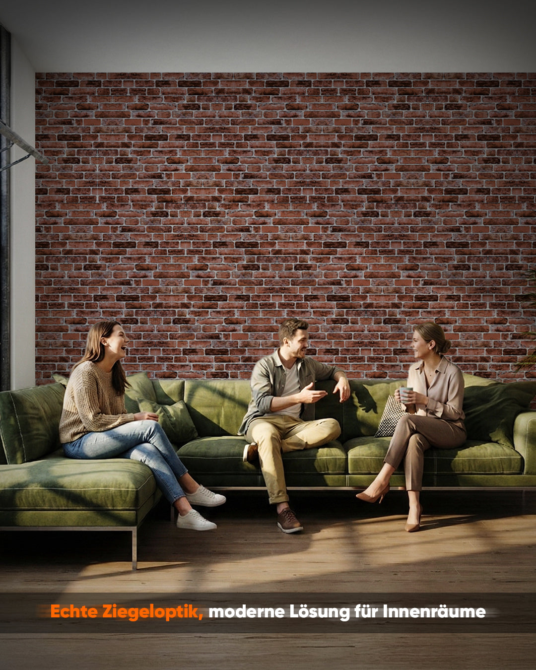 Wandverkleidung Steinoptik 50×100×2 cm | 3D Wandpaneele aus Styropor - Honey Coffee L-1919